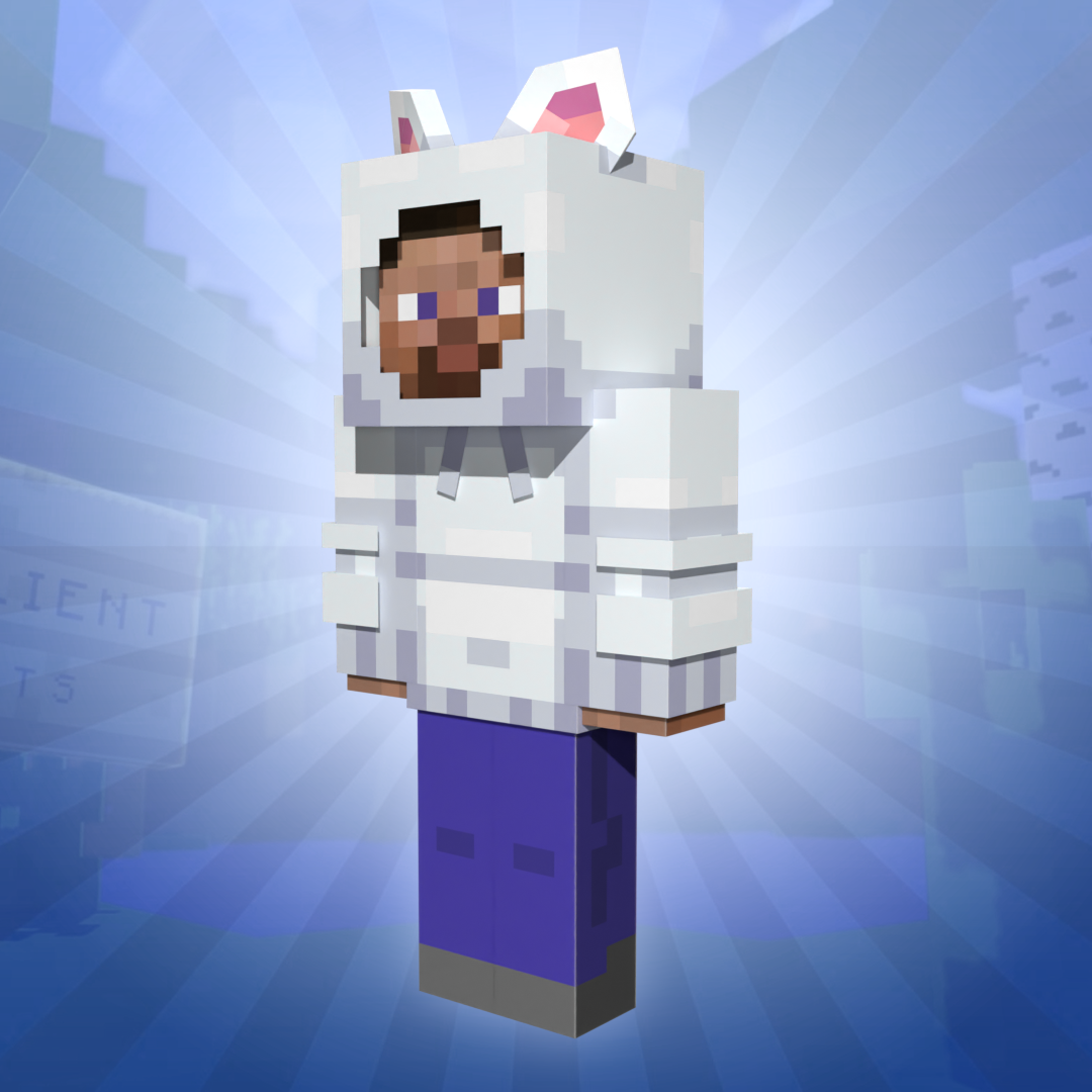 Cat Ear Sweatshirt (White and Pink)