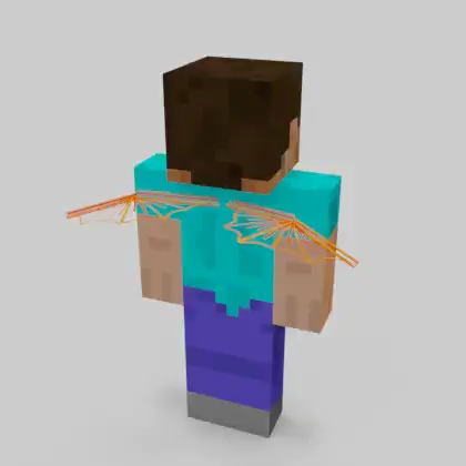 Orange & Red Neon Wings