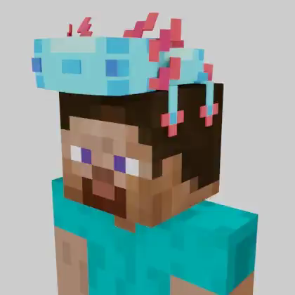 Axolotl Hat Blue