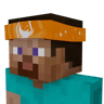Slanted Orange Lunar Bandanna