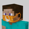 Slanted Orange Lunar Mask