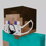 Slanted White Lunar Mask