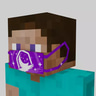 Slanted Purple Lunar Mask