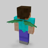 Pixelated Green Wings