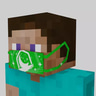Slanted Green Lunar Mask
