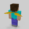 Pixelated Gold Wings