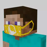 Slanted Yellow Lunar Mask
