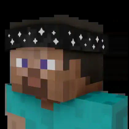 Pixelated Black Bandanna