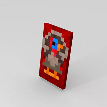 Pixelated Thanksgiving Turkey