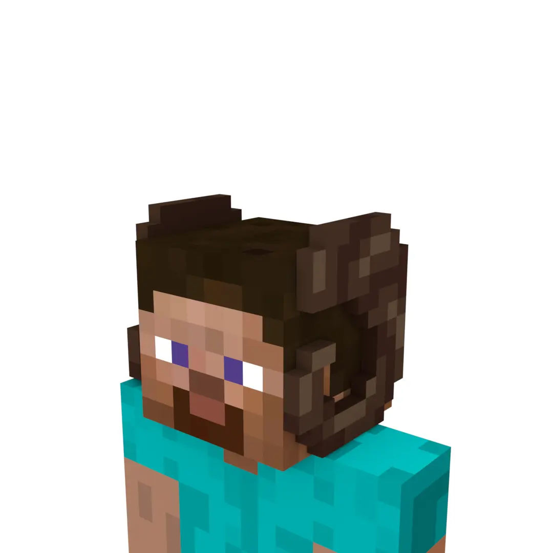 Pixel Ram Horns (Brown)