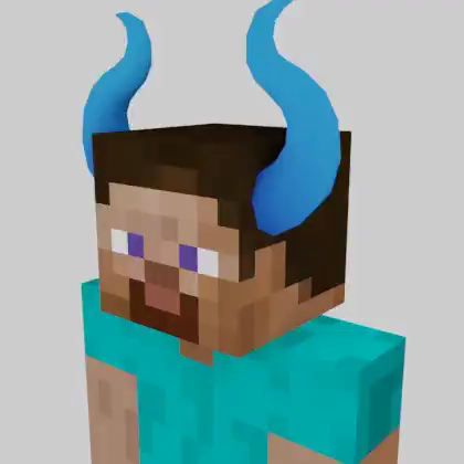 Curved Horns (Blue)