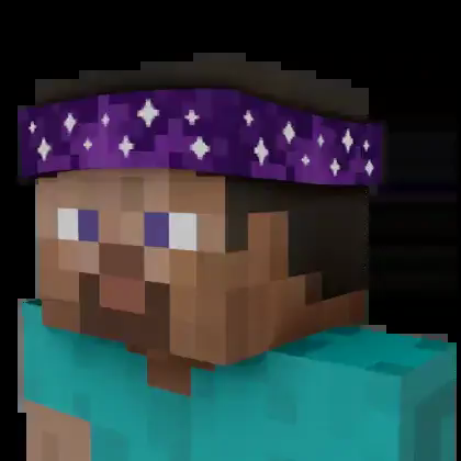 Pixelated Purple Bandanna