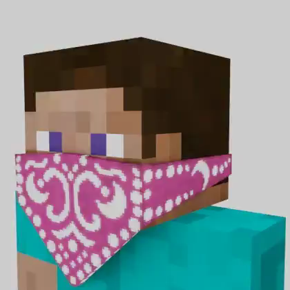 Pink Face Bandanna