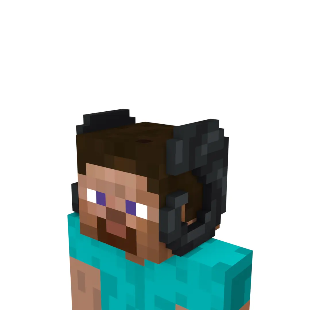 Pixel Ram Horns (Grey)