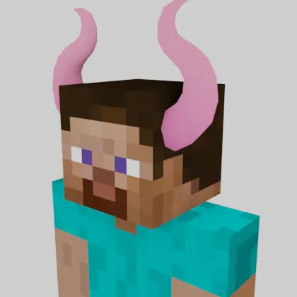 Curved Horns (Pink)