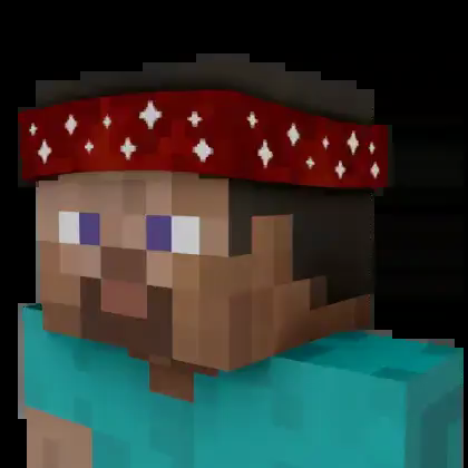 Pixelated Red Bandanna