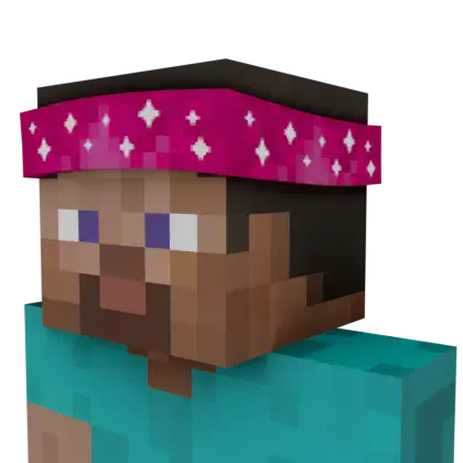 Pixelated Pink Bandanna